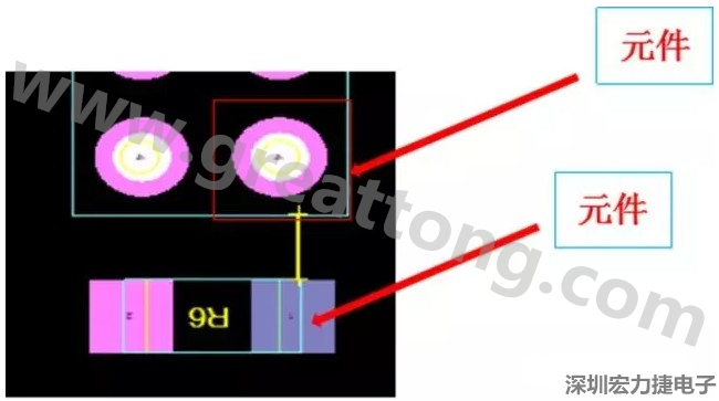 PCBA DFM問題實(shí)例2：元件距離太近，組裝干涉 