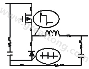 我們的設(shè)計(jì)范例顯示，有高達(dá)3A的電流必須從接地流回到源端(一個(gè)24V汽車(chē)電池或一個(gè)24V電源)。