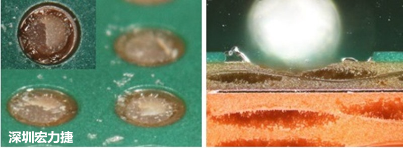 圖15-冷球拉力試驗(yàn)后，C材料的橫截面?zhèn)纫晥D